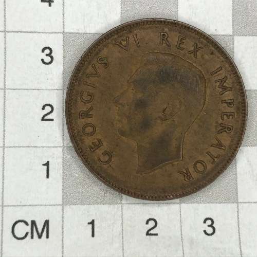 1944 SA Union Bronze Penny - AU+