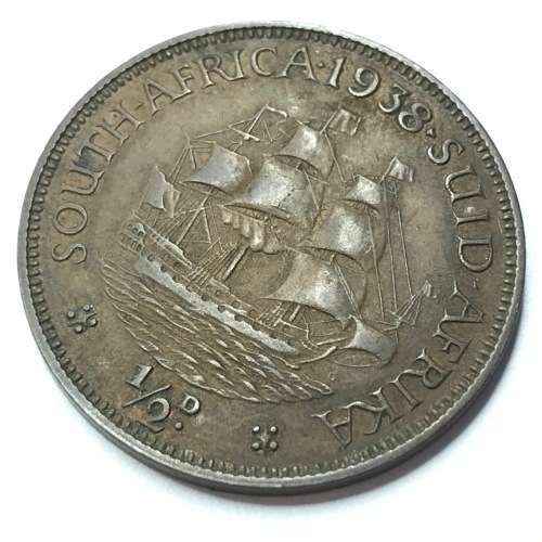 1938 SA Union Half Penny - AU
