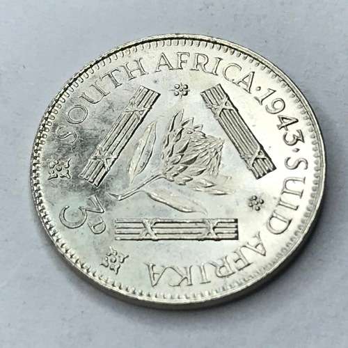 1943 SA Union Threepence tickey - UNC