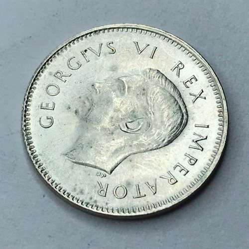 1943 SA Union Threepence tickey - UNC