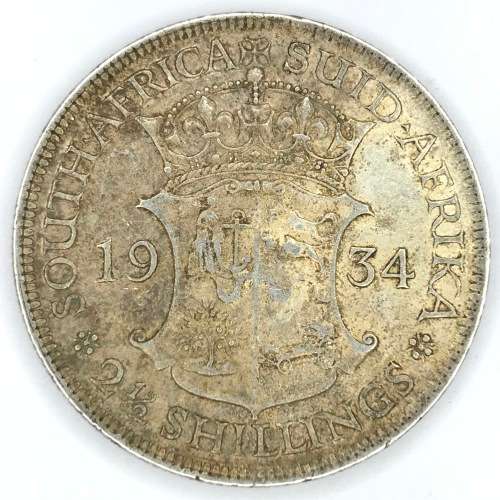 1934 SA Union Silver Half Crown - EF - Excellent - Book value R10000