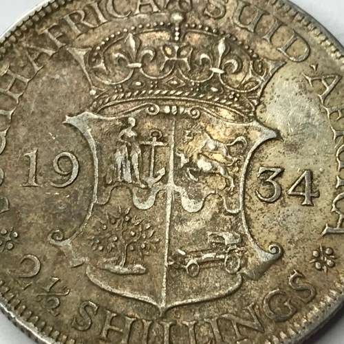 1934 SA Union Silver Half Crown - EF - Excellent - Book value R10000