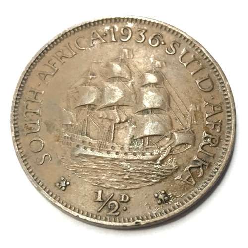 1936 SA Union Bronze Half Penny - EF+