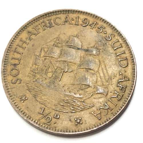 1945 SA Union Half Penny - AU
