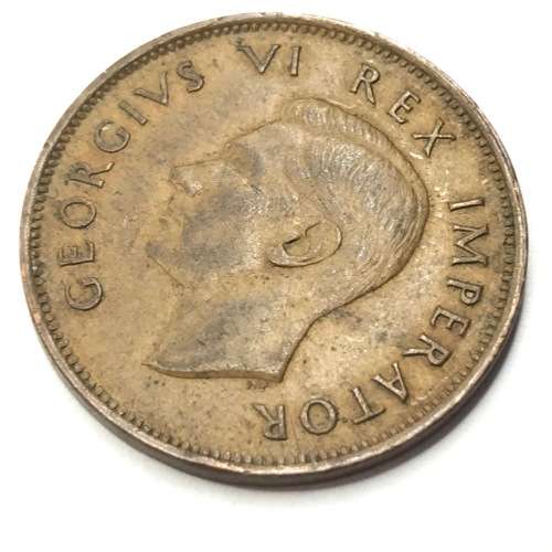 1945 SA Union Half Penny - AU
