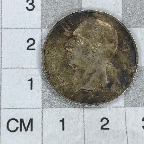 1937 Italy 5 Lire - Very SCARCE - toned aXF