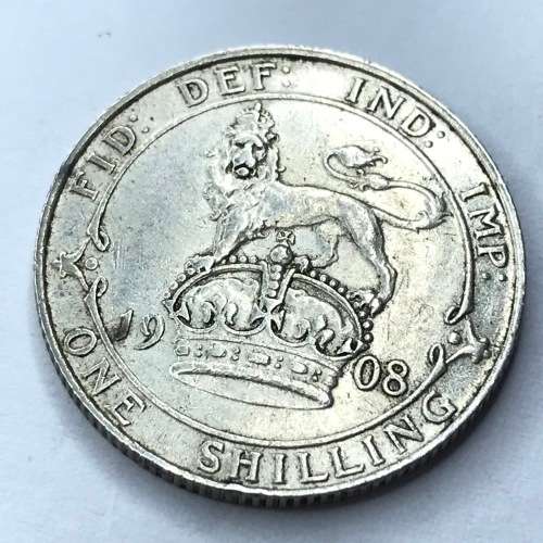 1925 British Shilling - Au with lustre