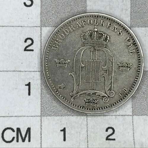 1899 Sweden Silver 50 ORE - VF