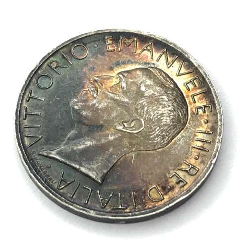 1930 Italy 5 Lire - AU - toned