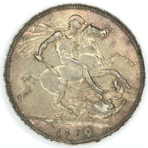 1897 British Crown LXI - AU