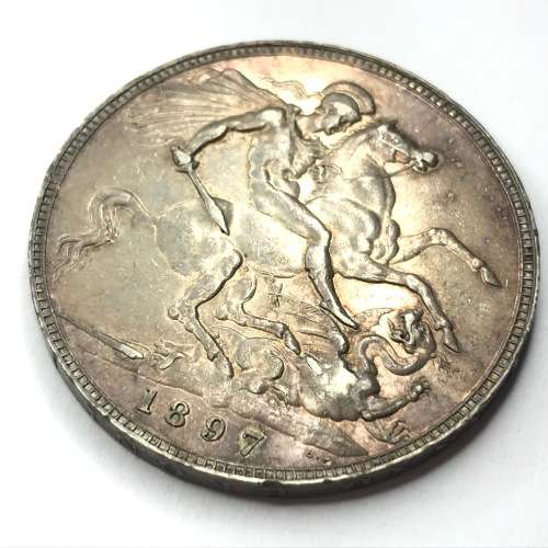 1897 British Crown LXI - AU