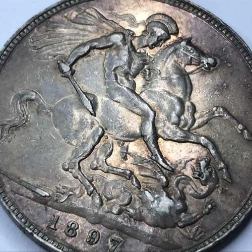 1897 British Crown LXI - AU