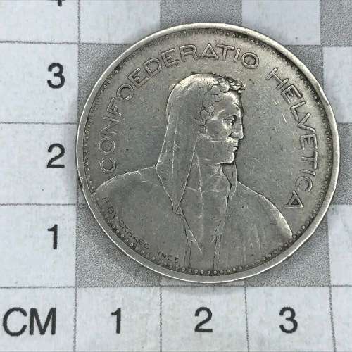 1931 B (b) Switzerland 5 Francs