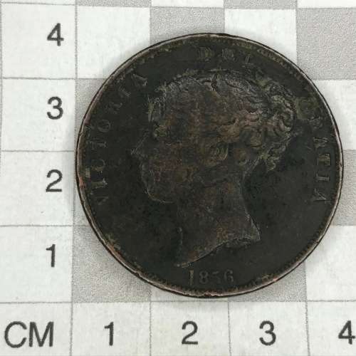 1856 Great Britain Penny - Plain trident