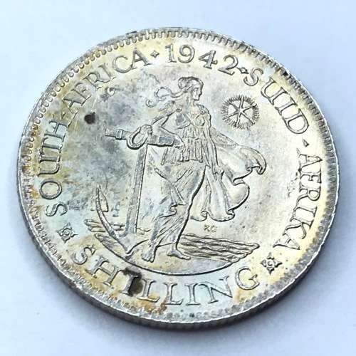 1942 SA Union Shilling - UNC