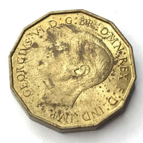 1937 Three Pence - UNC