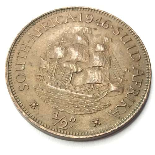 1946 SA Union bronze Half Penny - AU