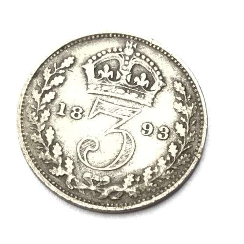 1893 Great Britain Threepence - VF