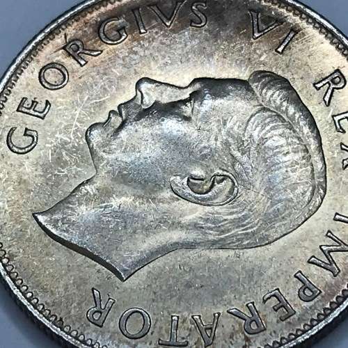 1942 SA Union Half Crown AU - Lots of mint Lustre