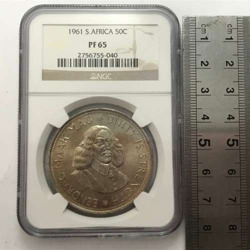 1961 RSA proof 65 silver 50c - NGC graded
