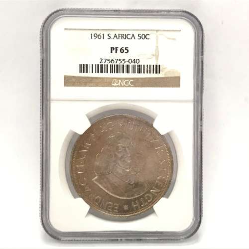 1961 RSA proof 65 silver 50c - NGC graded