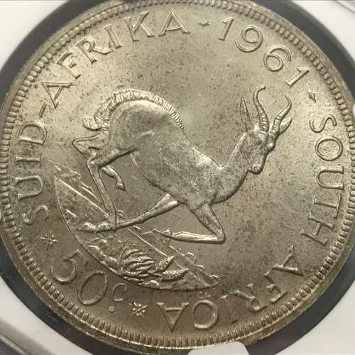 1961 RSA proof 65 silver 50c - NGC graded