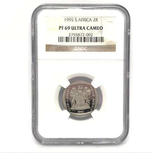 1995 South Africa proof R2 Only 5816 proof coins minted - This one graded PF 69 ULTRA CAMEO by NGC