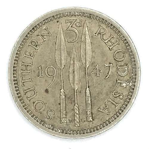 1947 Southern Rhodesia threepence - AU