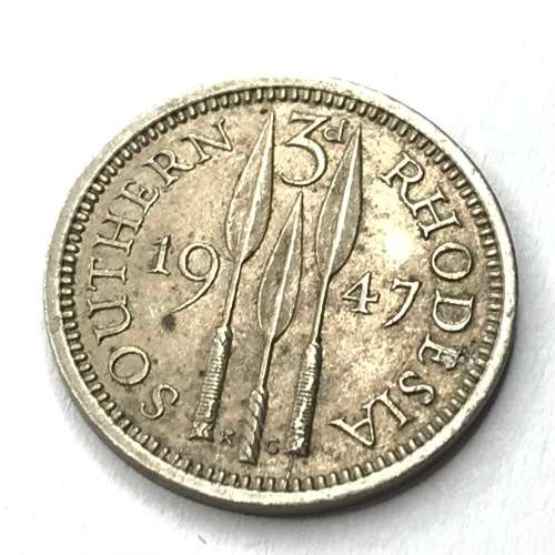 1947 Southern Rhodesia threepence - AU