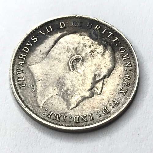 1904 Great Britain threepence - SCARCE - XF+