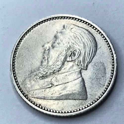 1896 ZAR Kruger sixpence - aXF