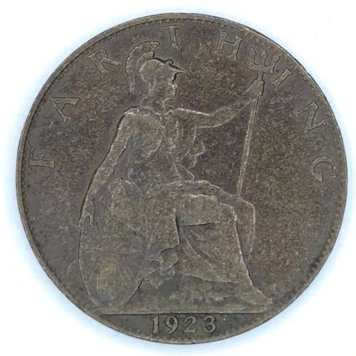 1923 British farthing - XF