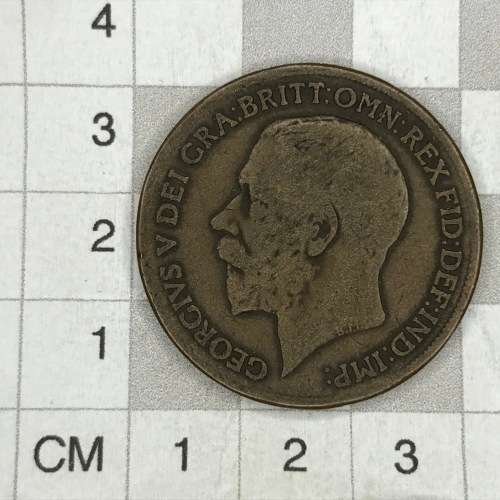 British George v penny with 2 heads