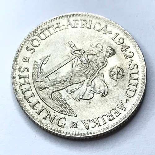 1942 SA Union Shilling - AU with lustre