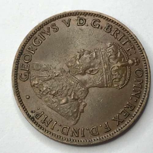 1914 Australia Half Penny ( London mint ) AU