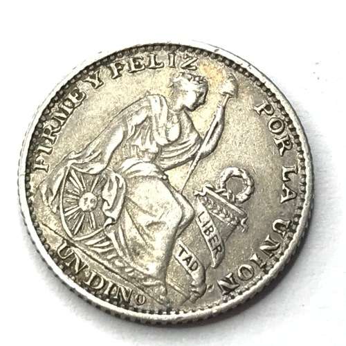 1896 Peru F DINERO AU - The scarce one