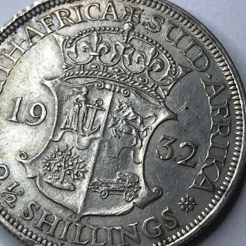 1932 SA Union 2 1/2 shilling half crown - EF+