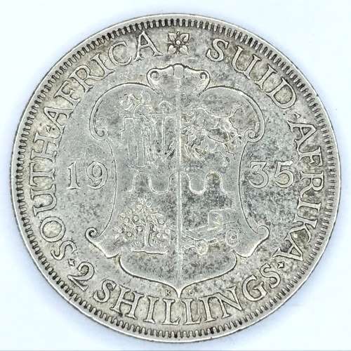 1935 SA Union Two Shilling - VF+ (SCARCER THAN YOU THINK)