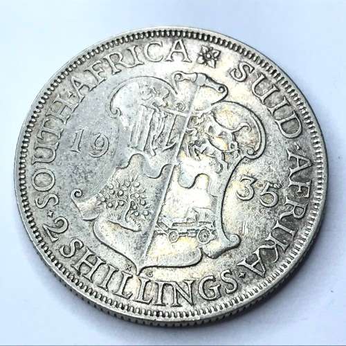 1935 SA Union Two Shilling - VF+ (SCARCER THAN YOU THINK)