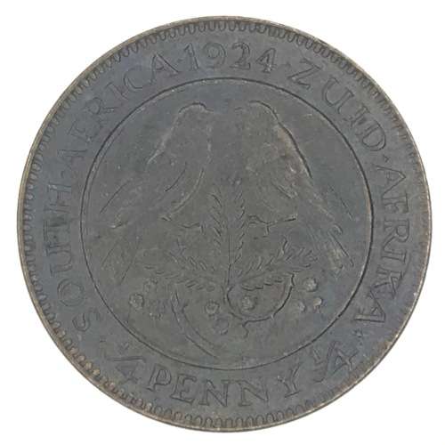 1924 SA Union Farthing - AU - Excellent