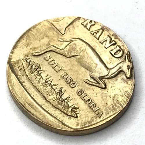 1991 One Rand on 10 cent planchet - ERROR COIN