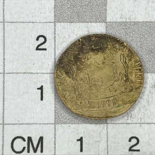 1991 One Rand on 10 cent planchet - ERROR COIN