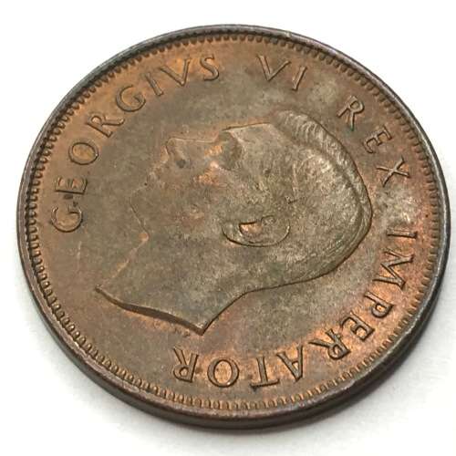 1942 SA Union Half Penny - UNC