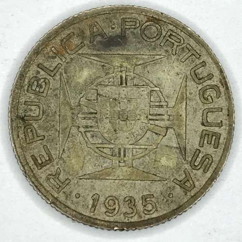 1935 Mozambique 2 1/2 Escudo- SCARCE - AU