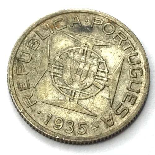 1935 Mozambique 2 1/2 Escudo- SCARCE - AU