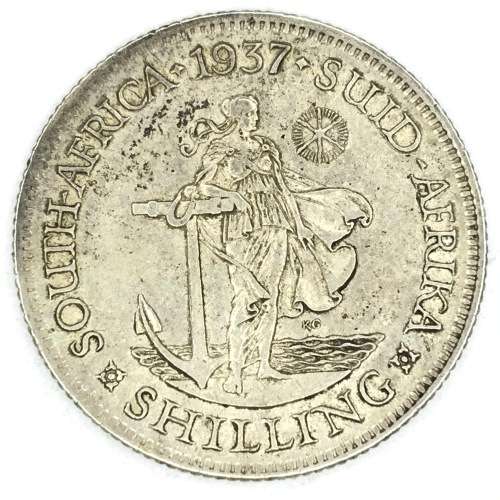 1937 SA Union Shilling - XF+