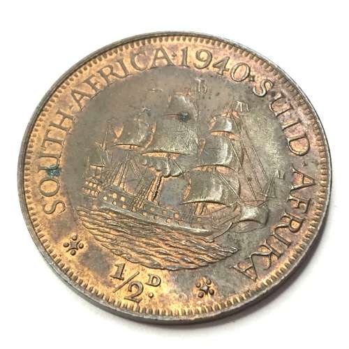1940 SA Union Half Penny -