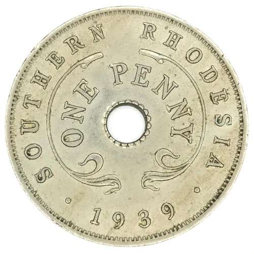 1939 Southern Rhodesia Penny - AU