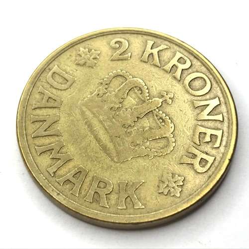 1925 Denmark 2 Kroner - VF+ ( KM 825.1 )