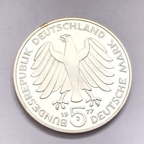1977 Germany commemorative 5 Mark - Gauss Proof
